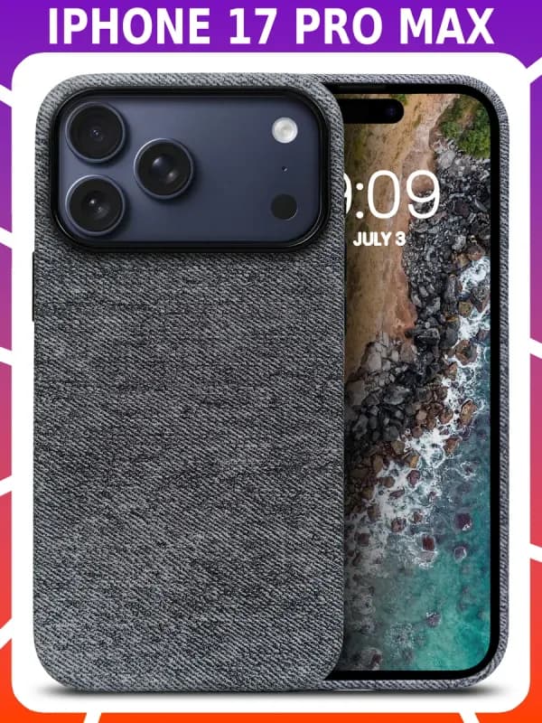 Мягкий тканевый чехол для IPHONE 17 PRO MAX